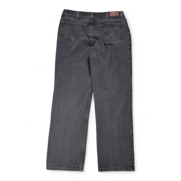 LL Bean Jeans Mens 34x30 Black Classic Fit Denim Outdoor Cotton Gorpcore Y2K - Picture 2 of 9